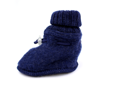 Joha booties dark blue melange merino wool